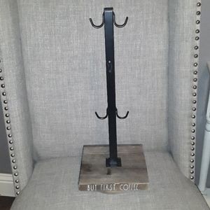 Rae Dunn Wood and Metal Coffee Cup Holder